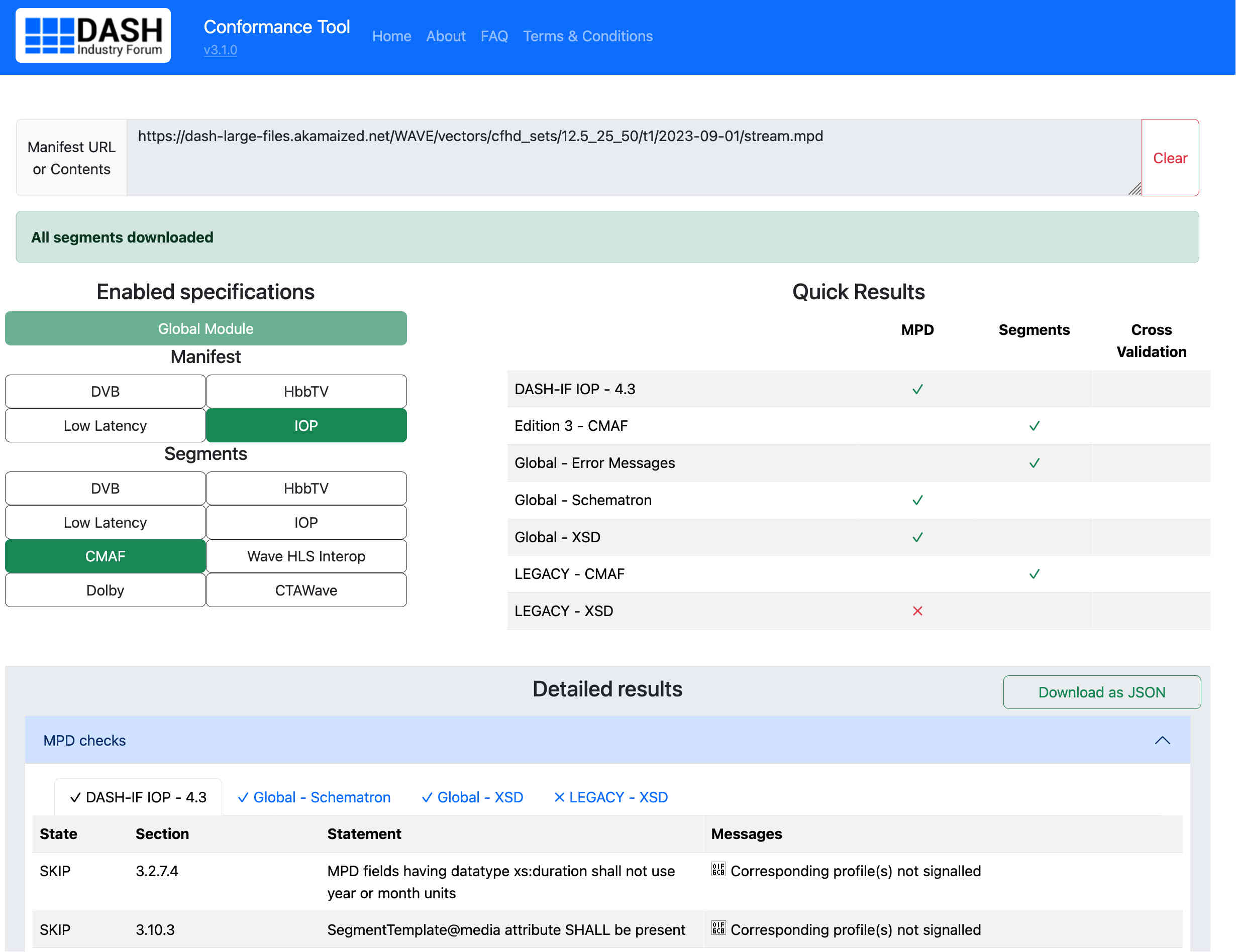 Photo showing JCCP v3.1 graphical interface